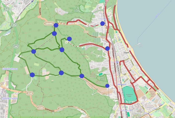 Ścieżki rowerowe w Sopocie